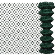 Gaashek 1.25x25 m groen staal PVC gecoat