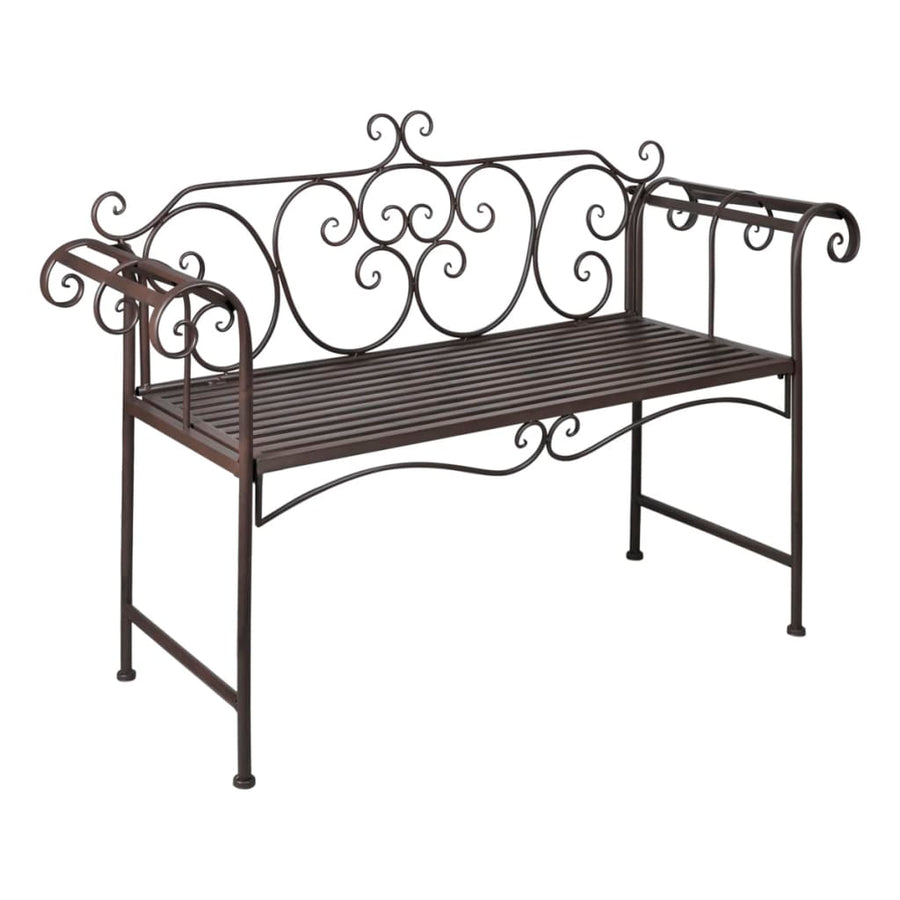 Tuinbank 32 Cm Staal Antiek Bruin