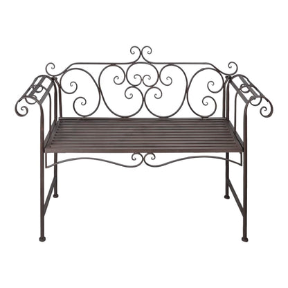 Tuinbank 32 Cm Staal Antiek Bruin