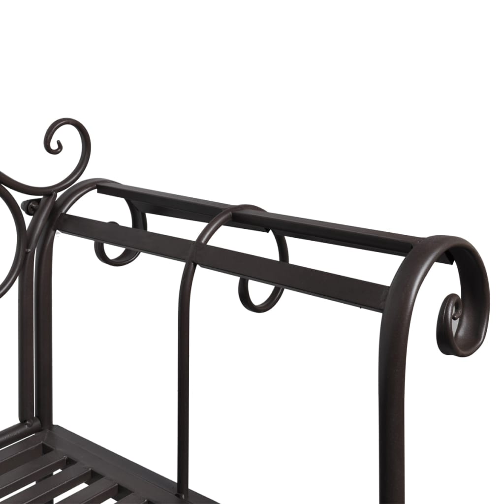 Tuinbank 32 Cm Staal Antiek Bruin