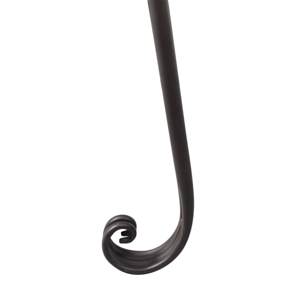 Chaise Longue 28 Cm Staal Antiek Bruin