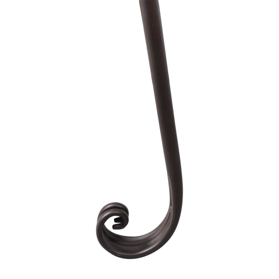 Chaise Longue 28 Cm Staal Antiek Bruin