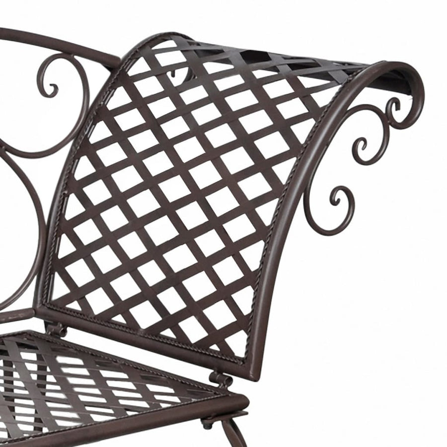 Chaise Longue 28 Cm Staal Antiek Bruin