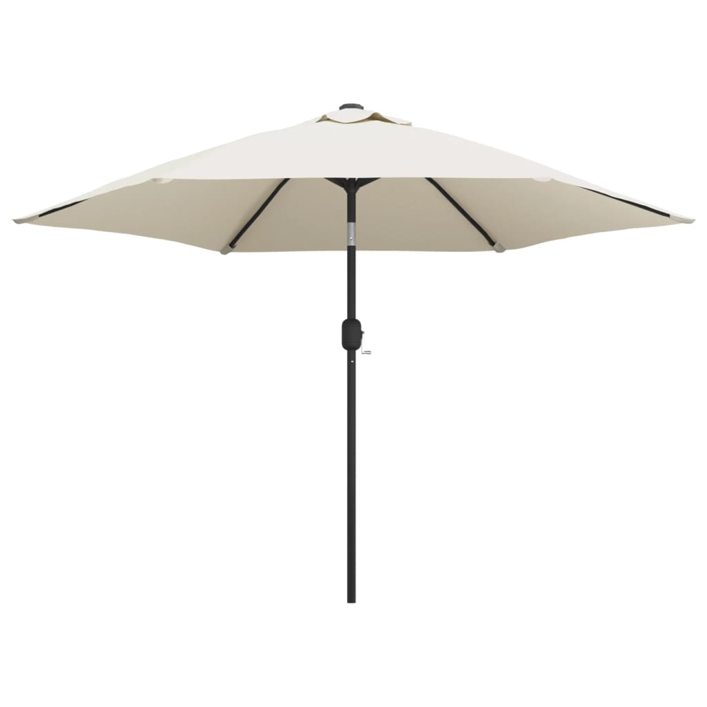 Parasol Met Stalen Paal 3 M Zand Wit