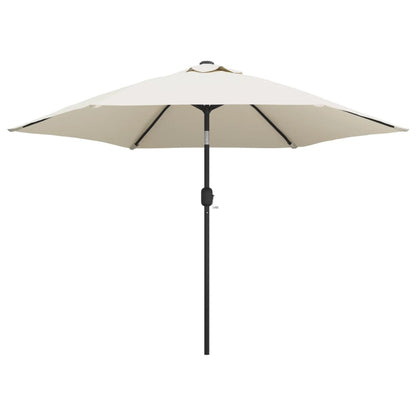 Parasol Met Stalen Paal 3 M Zand Wit