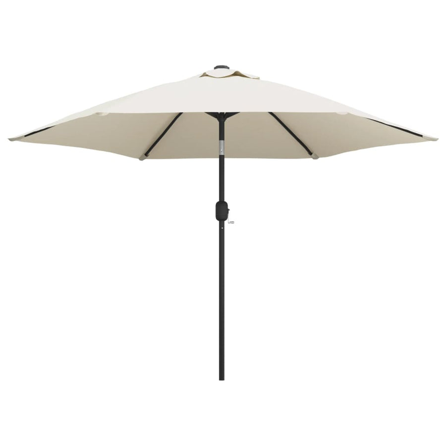 Parasol Met Stalen Paal 3 M Zand Wit