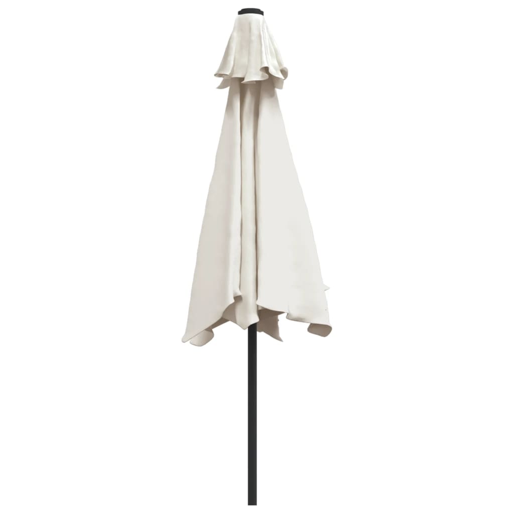Parasol Met Stalen Paal 3 M Zand Wit