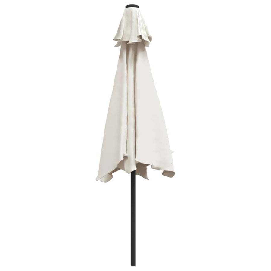 Parasol Met Stalen Paal 3 M Zand Wit