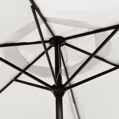 Parasol Met Stalen Paal 3 M Zand Wit