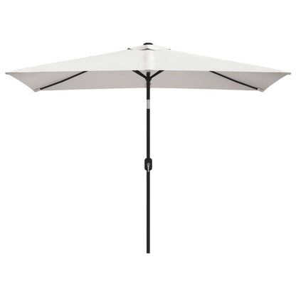 Parasol Vierhoekig Zand 200 X 300 Cm Wit
