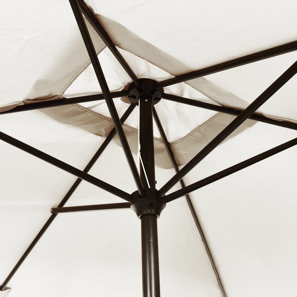 Parasol Vierhoekig Zand 200 X 300 Cm Wit