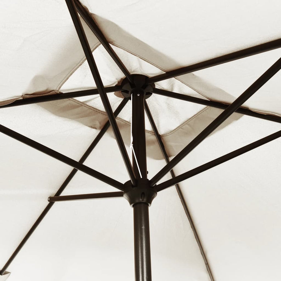 Parasol Vierhoekig Zand 200 X 300 Cm Wit