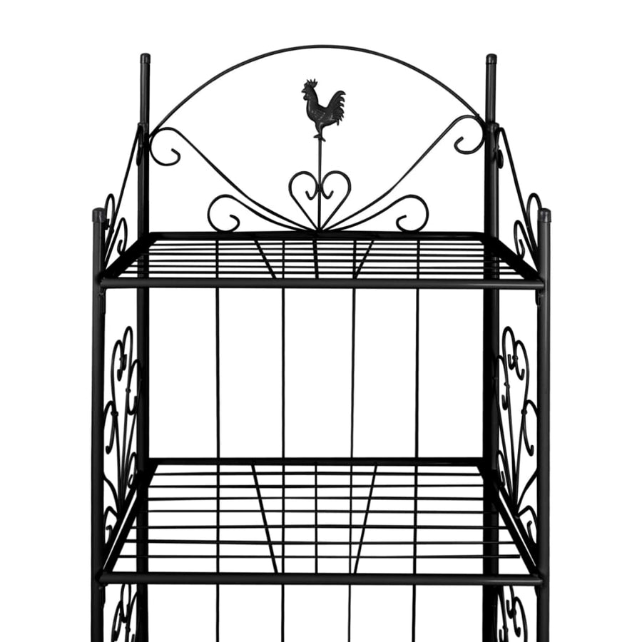 Plantenrek Vierkant Zwart