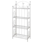 Plantenrek Maria 61,5x33x153 cm staal wit