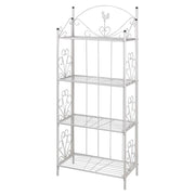 Plantenrek Maria 61,5x33x153 cm staal wit