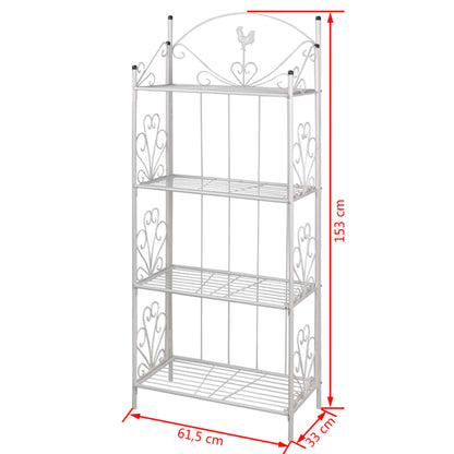 Vierkant Plantenrek Maria () Wit