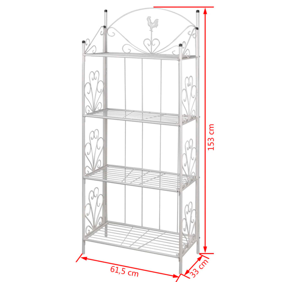 Vierkant Plantenrek Maria () Wit