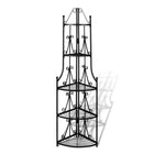 Plantenrek hoek 160 cm staal zwart