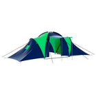 Tent 9-persoons 590x400x185 cm polyester blauw groen
