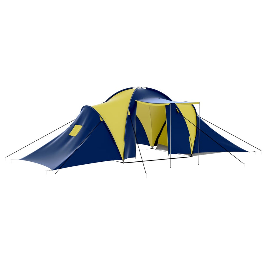Tent -Persoons Polyester Blauw en geel