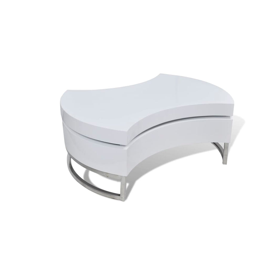 Salontafel Met Aanpasbare Vorm Hoogglans Wit