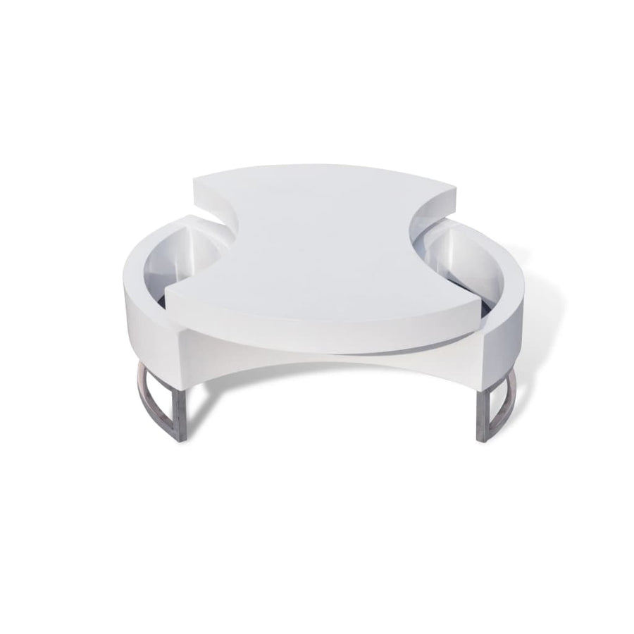 Salontafel Met Aanpasbare Vorm Hoogglans Wit