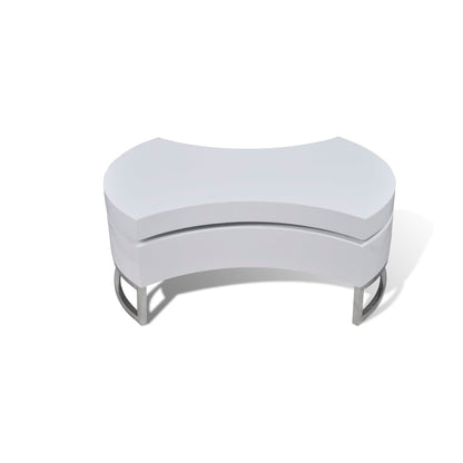 Salontafel Met Aanpasbare Vorm Hoogglans Wit