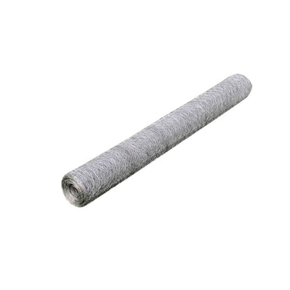 Kippengaas 25X0,5 M Gegalvaniseerd Staal Kleurig Zilver 0.5 m