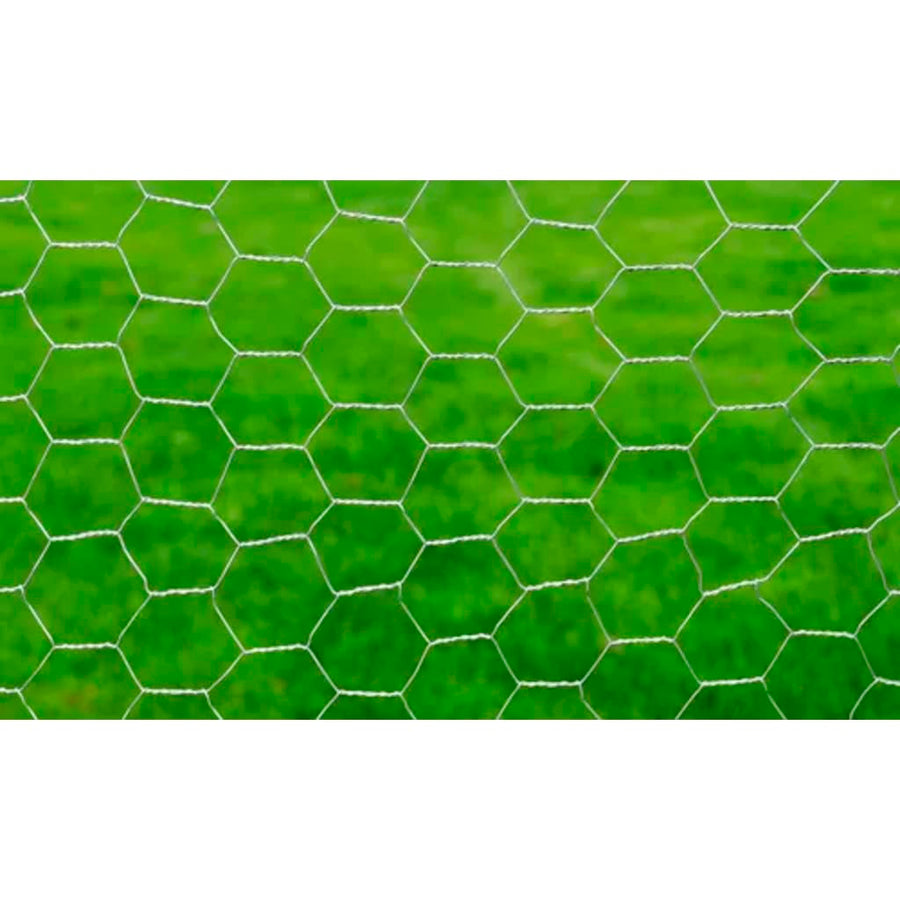 Kippengaas 25X0,5 M Gegalvaniseerd Staal Kleurig Zilver 0.5 m