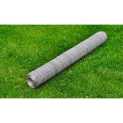 Chicken wire 25x0.5 m galvanized steel silver-coloured