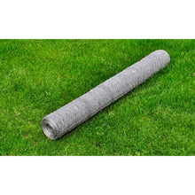 Kippengaas 25x0,75 m gegalvaniseerd staal zilverkleurig 0.75 m