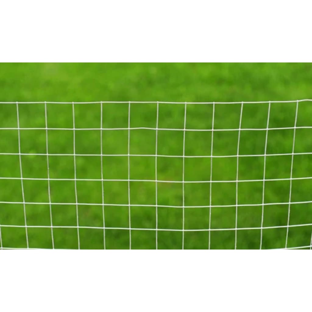 Kippengaas 10x1 m gegalvaniseerd staal zilverkleurig 12 x 12 mm 10 x 1 m