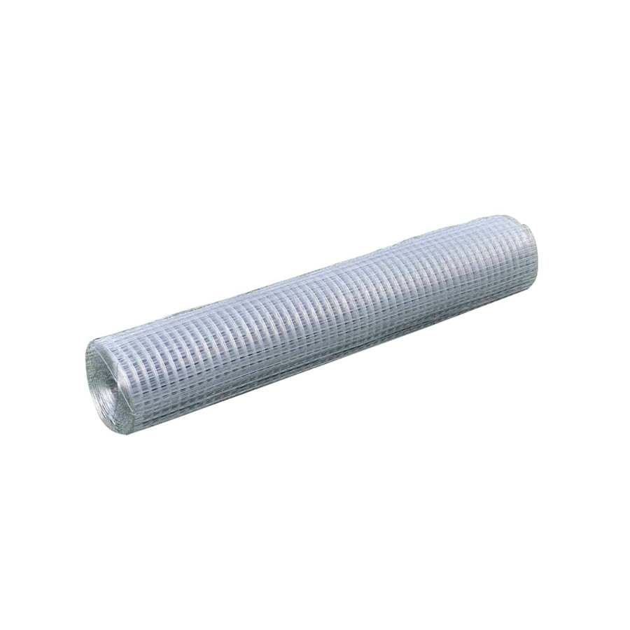 Kippengaas 25x1 m gegalvaniseerd staal zilverkleurig 16 x 16 mm 25 x 1 m