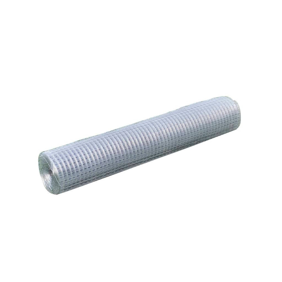 Kippengaas 25x1 m gegalvaniseerd staal zilverkleurig 25 x 25 mm 25 x 1 m