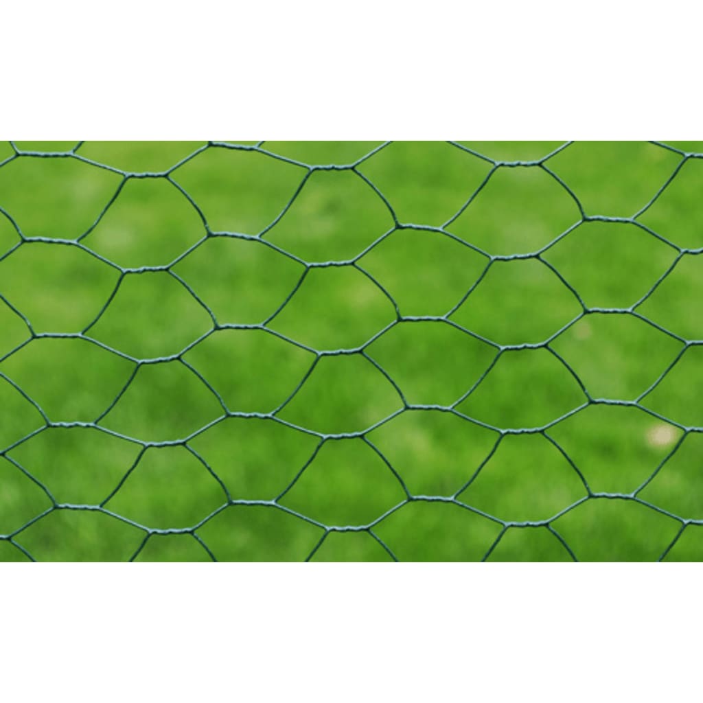 Kippengaas 25X0,5 M Met Pvc Coating Groen