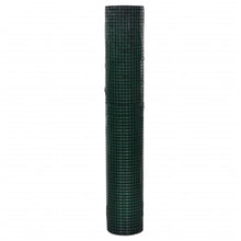 Kippengaas 10x1 m gegalvaniseerd staal met PVC-coating groen