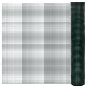 Kippengaas 25x1 m groen gegalvaniseerd staal PVC-coating