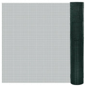 Kippengaas 25x1 m groen gegalvaniseerd staal PVC-coating