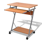 Studentenbureau 60x40x74 cm bruin spaanplaat
