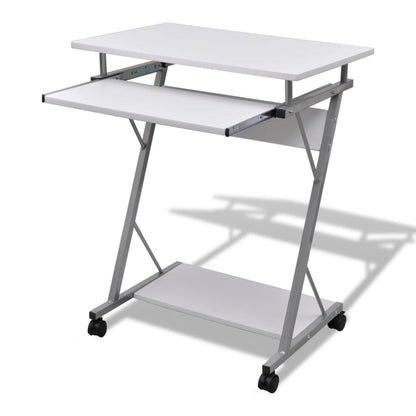 Studenten Computerbureau 60 X 40 X 74 Cm () Wit