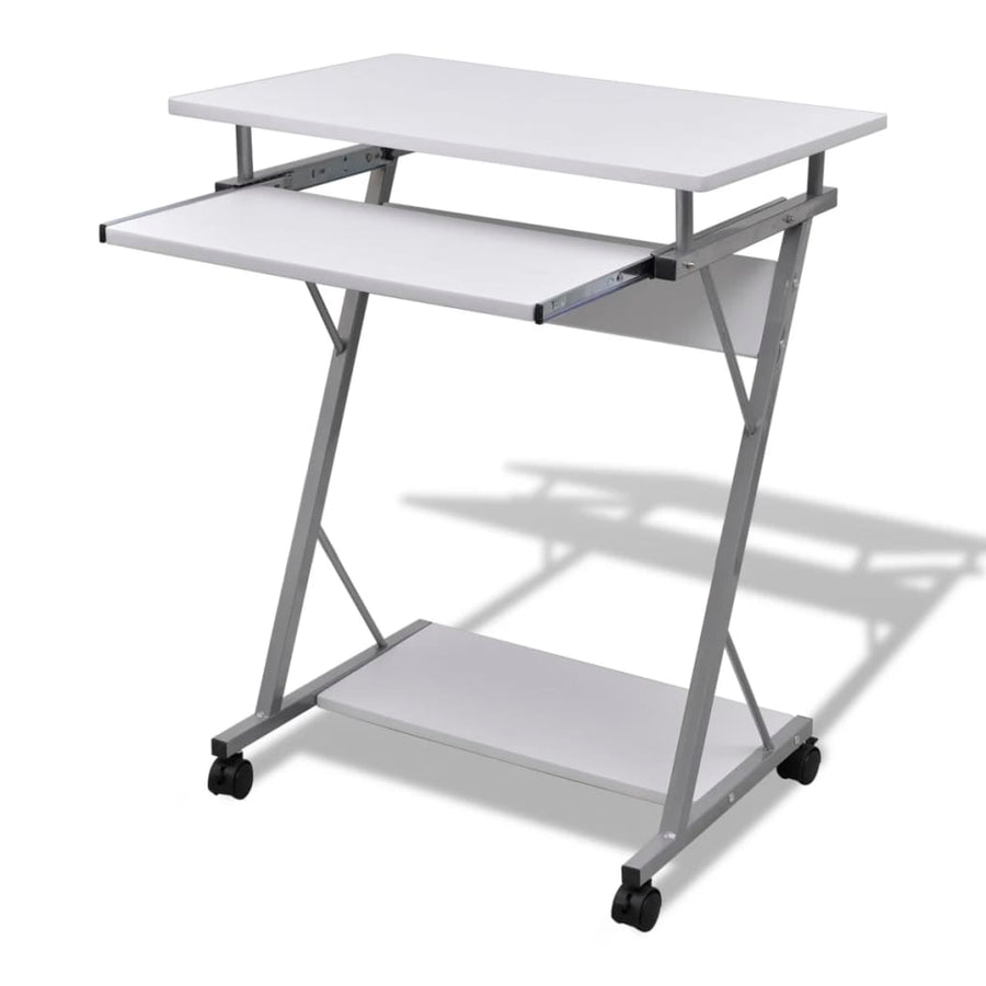 Studenten Computerbureau 60 X 40 X 74 Cm () Wit