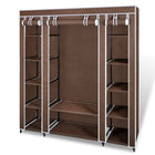 Kledingkast 45x150x176 cm stof bruin