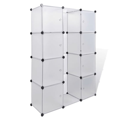Kast Met Modulair 37X5X50 Cm 9 compartimenten Wit