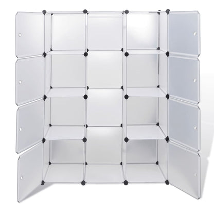 Kast Met Modulair 37X5X50 Cm 9 compartimenten Wit
