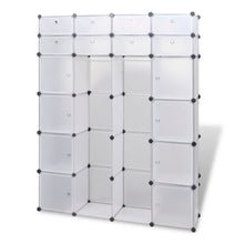 Modulaire Kast Met 18 Compartimenten Wit 37 X 146 X 180,5 Cm