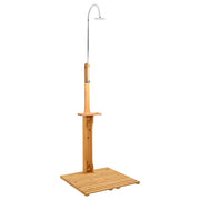 Tuindouche hout bruin