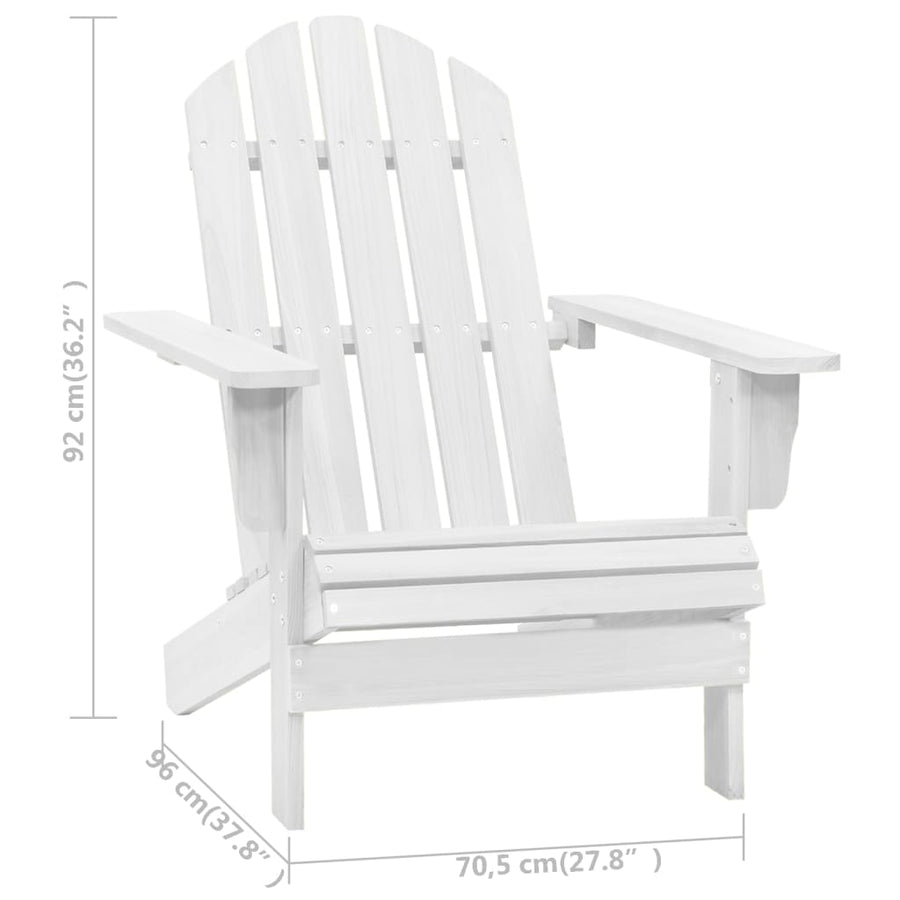 Tuinstoel Hout Wit