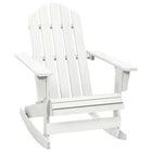 Garden rocking chair wood white