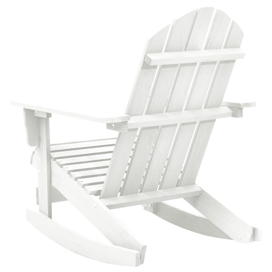 Tuinschommelstoel Hout Wit