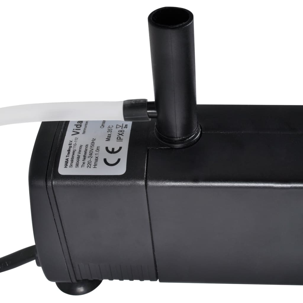 Aquariumfilterpomp Met Actief Koolstof 600 L/U 600 l/h